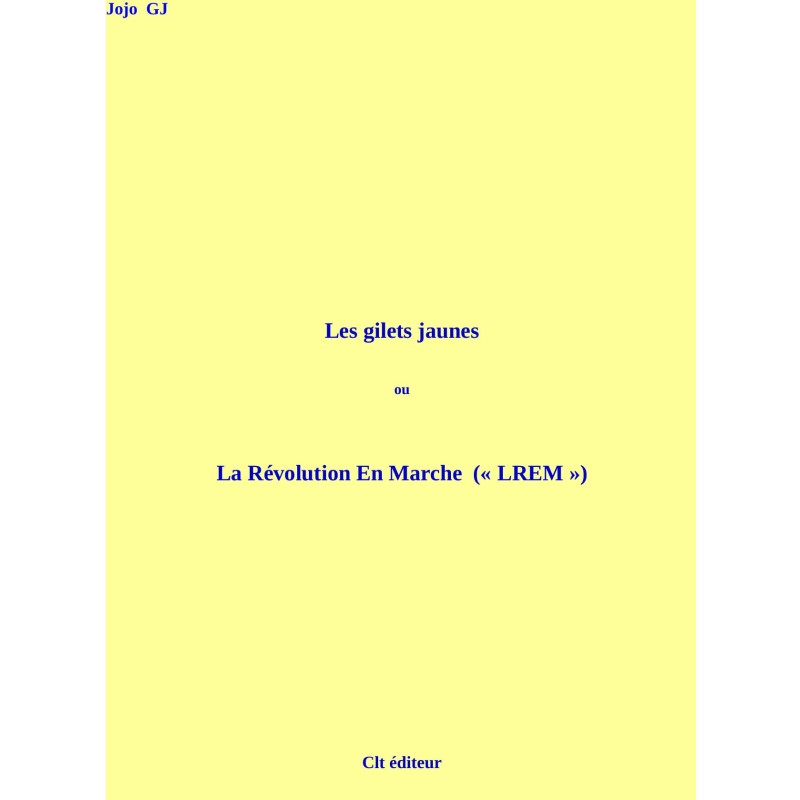 Les Gilets jaunes - La Révolution En Marche - LREM