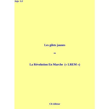Les Gilets jaunes - La Révolution En Marche - LREM