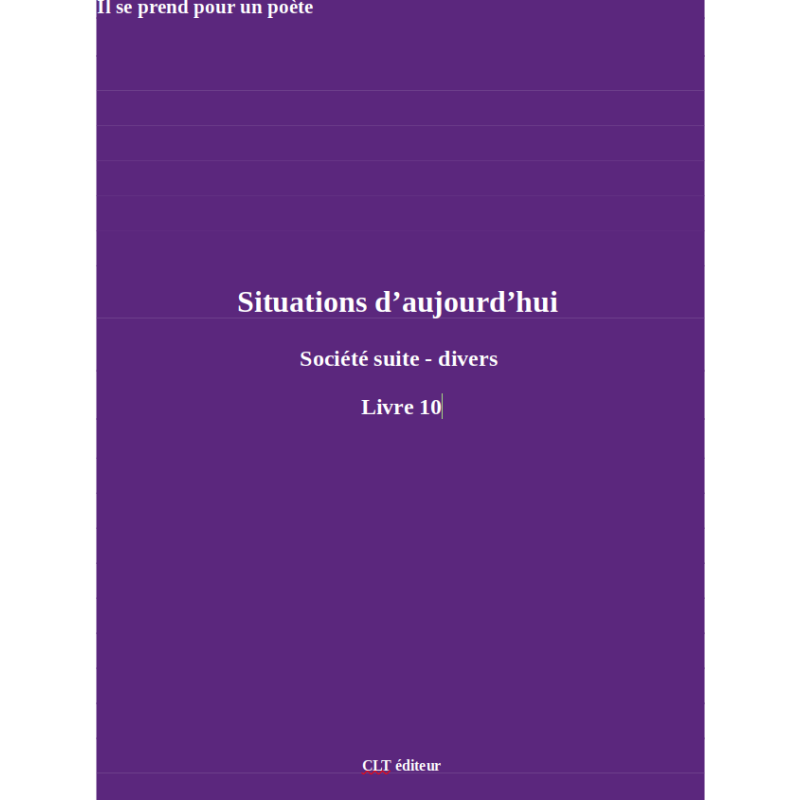 Livre Situations 10