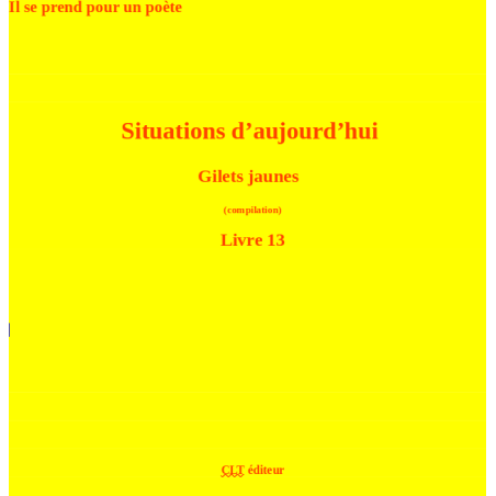 Situations d'aujourd'hui livre 13 Compilation Gilets jaunes